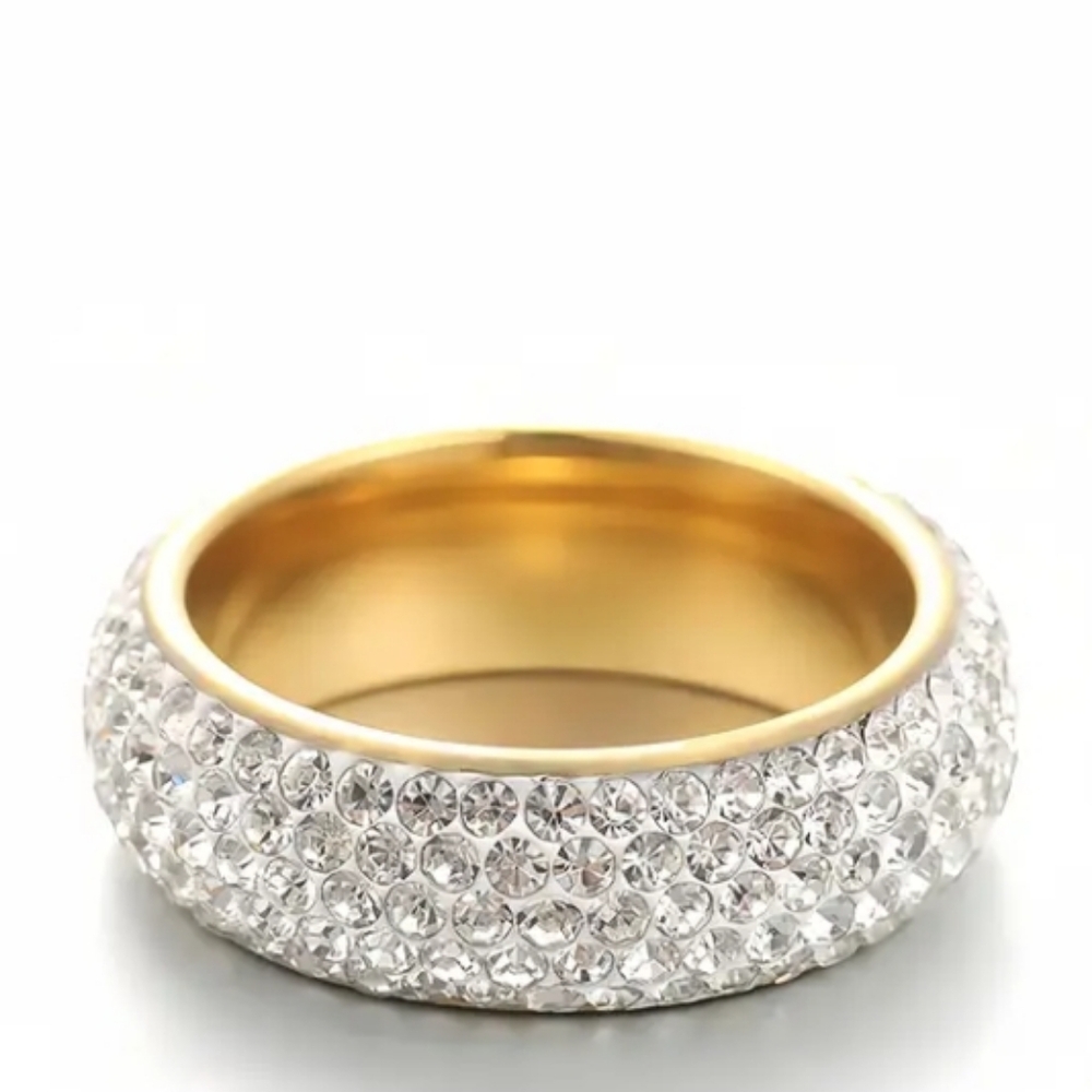 Sparkling Mini Diamonds Custom Ring Size 8